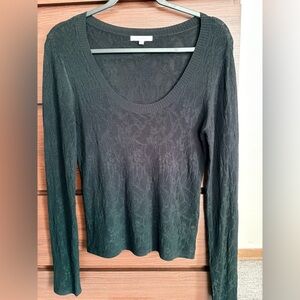 Z Supply Black Knit Long Sleeve Top